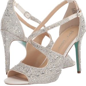 BLUE by Betsey Johnson wedding heels